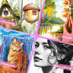 180 Sheets Sketch Paper, 9" x 12" Acid Free Artist Art Easel Drawing Painting Writing Sketching Book Paper Bulk, Study Essentials College Office School Supplies for Kids Students Adults Beginners
