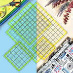 Quilting Rulers, 7 Piece Acrylic Ruler (12.5"X12.5", 9.5"X9.5", 6"X6", 4.5"X4.5",12"x6.5",9"x3",12"x2"), Sewing & Quilting Templates
