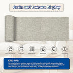 KING MOUNTAIN Linen Repair Patches, Self-Adhesive Linen Fabric Patches, 4 X 63 inch Extra Size, Multi Color, Can be Used for Linen Sofa Repair and Linen Clothes Repair (Cream-Gray 1.0)