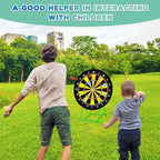 Large Dart Board for Kids, Kids Double-Sided Dart Board with Sticky Balls and Darts, Indoor/Outdoor Sport Fun Party Play Game Toys, Gifts for 3 4 5 6 7 8 9 10 11 12 Year Old Boys Girls
