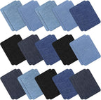 30 Pieces Iron on Patches for Clothing Repair Fabric Patches Iron on for Denim Jean Repair Patch Decorating Kit Repair Canvas Fabric for Puffer Down Jacket (Vivid Colors)