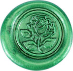 Metallic Green Sealing Wax Sticks, Yoption 5 Pcs Totem Fire Manuscript Wax Seal Sticks with Wicks for Wax Seal Stamp (Metallic Green)