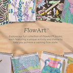 Lifelines FlowArt Activity Pad, UV Art 2-Pack - Guided Art Meditations with Illuminating Marker - Color by UV Light Coloring Books for Teens, Adults & Seniors