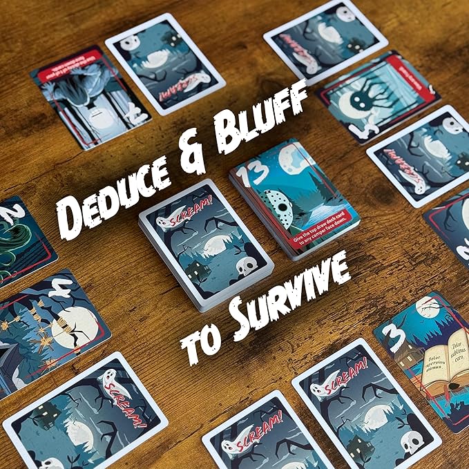 Scream! Card Game – Spooky, Silly Fun for Game Night | Easy to Learn | Plays in Under 30 Minutes | 3-5 Players | Great for Teens, Adults & Families | From Creators of One Night Ultimate Werewolf