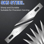 DIYSELF 150 PCS Exacto Knife Blades 11, Sharp Hobby Knife Blades, High Carbon Steel Craft Knife Blade, #11 Replacement Exacto Blade for Art, Scrapbooking, Stencil, Paper Cutting