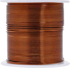 Mandala Crafts 20 Gauge Anodized Aluminum Craft Wire for Jewelry Making - 450 FT Colored Flexible Silver Copper True Blue Brown Red Kelly Green Wire - Bendable for Bonsai Armature Crafting Sculpting