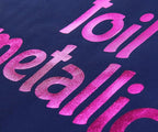 Threadart Metallic Foil Charcoal Heat Transfer Vinyl Film | Custom Cut Roll 20" Wide by The Yard | Compatible with Venture Explore and Maker, Silhouette Cameo, & Large Format Cutters