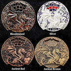 DND Dice Set Roulette: Fidget D4 D6 D8 D10 D10% D12 D20 All in One Metal D&D Spinner Dice - Cool Role Playing Dice Gifts for Dungeons and Dragons TRPG MTG Games Lover Players (Ancient Bronze)