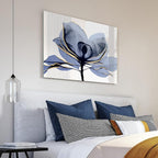 Empire Art Direct Frameless Free Floating Tempered Glass Panel Graphic Wall Art Ready to Hang, 32" x 48", Golden Midnight 2