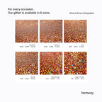 Hemway Glitter for Resin 100g Bronze Brown Holographic Metallic Crystals for Epoxy Craft Super Chunky Flakes Tumblers Wax Melt