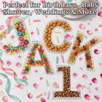 11" Clear Acrylic Letter & Number Charcuterie Tray-Reusable Fillable Alphabet Box for Displaying Candy,Cake,Snacks– Party Dessert Serving Plate for Birthday, Wedding Anniversaries, Baby Shower (H)