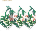 80-Pack Napkins Disposable Paper Towel Cocktail Dinner Party Decoration, White Flamingo