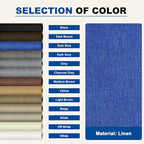 KING MOUNTAIN Linen Repair Patches, Self-Adhesive Linen Fabric Patches, 4 X 63 inch Extra Size, Multi Color, Can be Used for Linen Sofa Repair and Linen Clothes Repair (Navy Blue)