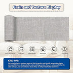 KING MOUNTAIN Linen Repair Patches, Self-Adhesive Linen Fabric Patches, 4 X 63 inch Extra Size, Multi Color, Can be Used for Linen Sofa Repair and Linen Clothes Repair (Light Grey 2.0)