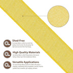 Mandala Crafts Yellow Burlap Wired Ribbon 2.5 Inches Wide Jute Ribbons for Crafts - 10 Yds Roll Rustic Burlap Wrap Trim Ribbons for Wreaths Bows Party Decoration