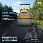 Woven Geotextile Fabric for Driveway and Road Stabilization, Construction Underlayment, Erosion Control, Commercial Grade 50 Year for Gravel Roads and Pavers (17.5x30) Ships Folded