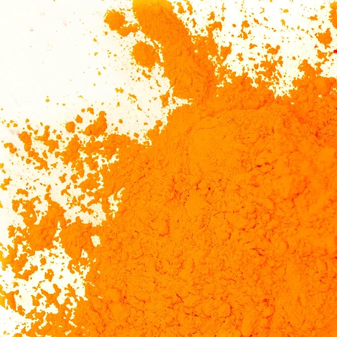 GOODTAKE Tangerine Yellow Iron Oxide Pigment Powder, Concrete Cement Dye Color for Pastel Tile Paint, Mortar, Grout (12 oz)
