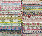 Ridhi Mix Random Hand Block Print Napkins 9" x 9" Set of 6 Reusable Cotton Dinner Napkins for Weddings, Parties & Everyday Dining, Thanksgiving, Christmas, Fall