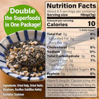 YAMASAN KYOTO UJI Japanese Natto and Kombu Mix, Tasty and Healthy, Freeze-Dried Natto and Dried Kelp, 2 Superfoods in 1, Quick and Easy Rehydration, Vegan, Non-GMO, All-Natural, Made in Japan, 1.5oz(45g)
