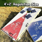 4×2FT Cornhole Board Set,Wooden Corn Hole Games for Adults Bean Bag Toss Game Set, with Corn Hole Bags Set 8,2 Cornhole Boards and a Carrying Case for Wedding/Party/Outdoor/Hiking/Yard
