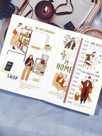 WT Pre-Cut Planner's Day 1 Washi Tape, Single Roll, Original Designs, Decorative Masking Tape for Journals, Planners, Scrapbooking, DIY Paper Projects