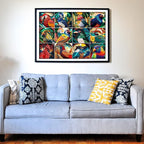 Think2Master Colorful Birds 1000 Pieces Jigsaw Puzzle. Paper Cut Craft Style. Fun for Teens, Seniors & Families. Great Gift for Kids Ages 13+. Size: 26.8” x 18.9”
