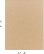 Kraft Cardstock Thick Paper 50 Sheets, 8.5" x 11" Heavyweight 92lb Cover Card Stock for Crafts and DIY Cards Making