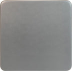 EMMA + OLIVER 33.5" Square Multipurpose Folding Card Table for 4 Players, Portable Square Folding Table with Padded Vinyl Top, Gray