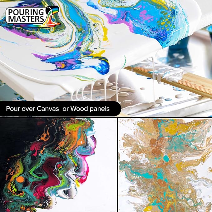 Pouring Masters Plum Crazy Purple Metallic Pearl Ready to Pour Acrylic Pouring Paint - Premium 8-Ounce Pre-Mixed Fluid Acrylic Paint - Fluid Art Supplies for Canvas, Wood, Paper, Tile & Rocks