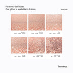 Hemway Polyurethane & Epoxy Resin Glitter 100g / 3.5oz Metallic Crystal Flake Additive for Flooring Jewelry Tumblers Glass Pigment - Microfine (1/256" 0.004" 0.1mm) - Rose Gold