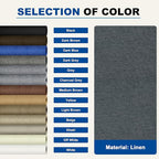KING MOUNTAIN Linen Repair Patches, Self-Adhesive Linen Fabric Patches, 4 X 63 inch Extra Size, Multi Color, Can be Used for Linen Sofa Repair and Linen Clothes Repair (Charcoal Gray)