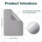 Iron on Patches for Clothes, 8 Pieces Fabric Patches for Clothing, Bag, Hat Repair, Clothing Repair Decorating Kit 3.7" by 4.9" (9.5 cm x 12.5 cm, Light Grey)