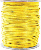 Mandala Crafts 1.5mm 109 Yards Yellow Cotton Waxed Cord for Jewelry Making Bracelet Cord Waxed String - Beading String Thread Jewelry Cords for Necklaces String