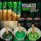 Eye Candy Pigments Premium Green Mica Powder - Green Day (50gr) - for Epoxy, Resin, Soap, Paint, Woodworking, Acrylic Pouring, Bath Bombs, Fishing Lures - DIY Arts and Crafts Additive