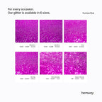 Hemway Polyurethane & Epoxy Resin Glitter 100g / 3.5oz Metallic Crystal Flake Additive for Flooring Jewelry Tumblers Glass Pigment - Extra Chunky (1/24" 0.040" 1mm) - Fuchsia Pink