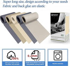 KING MOUNTAIN Canvas Iron on Patch,3"×60",Waterproof 100% Cotton Fabric Repair Patch,Used for Various Sofa,Tent,Clothes,Seats,Suitcases ( Beige 3.0)
