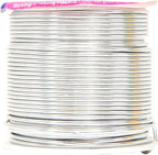 Mandala Crafts 16 Gauge Anodized Aluminum Craft Wire for Jewelry Making – 390 FT Colored Flexible Silver Copper Black Pink Ice Blue Red Wire - Bendable for Bonsai Armature Crafting Sculpting