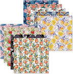 Origami Paper Kit 50 Sheets 6 Inch Square Double Sided Color 10 Vivid Colors for Hand Crafts Origami Paper Arts Creativity.Flowers and Birds
