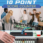 SereneLife Folding Foosball Table, 4’ x 2’ Full Competition Size Foldable Space Saving Table Soccer for Home, Arcade Game Room, for Indoor or Outdoor, Family Game Night, Perfect for Kids and Adults