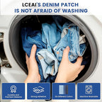 Denim Patches for Inside Jeans - Iron On Patches for Jeans - Jeans Patch for Repairing Pant Holes and Covering Imperfections, Large Size, 4 in. x 60 in.Blue