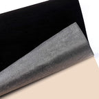 Self Adhesive Sheets, Adhesive DIY Felt Sheets for Art & Crafts, Peel & Stick Drawer/Jewelry Box Liner, Solid Color Felt Wallpaper (14.6" x 39.4", Black) - 2pcs