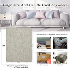 Coarse Linen Repair Patches, Self-Adhesive Linen Fabric Patches, 8X11 inch 2 PCS, Multi Color, Can be Used for Linen Sofa Repair and Linen Clothes Repair(8" x 11"-2PCS,Cream-Gray 1.0)