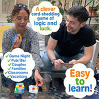 Overlap - Award-Winning Deceptively Simple Strategy Card Game for Adults and Families - 2 Player Game or Up to 8 Players - Easy to Learn - Mensa Recommended Brain Game