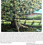 Ampersand Art Supply Wood Gesso Art Painting Panel: Canvas Texture, 1.5 Inch Cradle, 16" x 16"