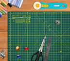Self Healing Cutting Mat A2 18"x24" – Double Sided 5-Ply Craft Mat for Sewing, Quilting, Fabric, Scrapbooking – Green/Green