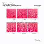 Hemway Polyurethane & Epoxy Resin Glitter 100g / 3.5oz Metallic Crystal Flake Additive for Flooring Jewelry Tumblers Glass Pigment - Ultrafine (1/128" 0.008" 0.2mm) - Fluorescent Pink