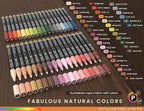 36 Acrylic Paint Pens Skin and Natural Earth Tone Marker Set For Rock Painting, Canvas, Mugs, Glass, Plastic, Wood, Metal, Fabric, Scrapbooking, Most Surfaces. Quick Drying Waterbased (EXTRA FINE)