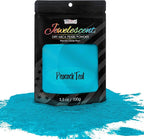 U.S. Art Supply Jewelescent Mica Pearl Pigment Powder, Peacock Teal 3.5 oz (100g) Pouch - Cosmetic Grade, Epoxy Resin Color Pigment, Mica Powder for Resin, Soap, Slime, Candle Dye, Art, Crafts