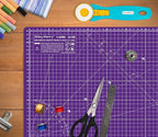 Self Healing Cutting Mat A3 12"x18" – Double Sided 5-Ply Craft Mat for Sewing, Quilting, Fabric, Scrapbooking – Pink/Purple