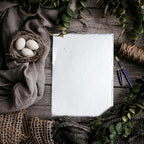 50 Pack Cotton Watercolor Paper with Deckle Edge 200 GSM Rough Textured Watercolor Paper for Writing (Off White, 9 x 12)